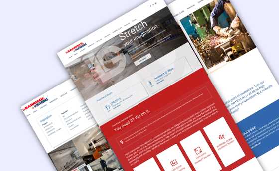 The responsive site for a Design and manufacturing company